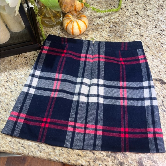 J Crew Plaid Wool Ruffle Houndstooth Skirt 10 - Picture 10 of 10